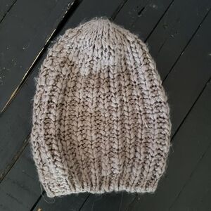 Charlotte Russe One Size Purple Grey Knit Beanie Fall Winter